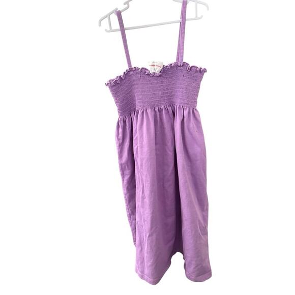 Hanna Andersson Dress Purple with Orange EmbroideryFlowers Size 140 Girls 10 - Picture 5 of 8